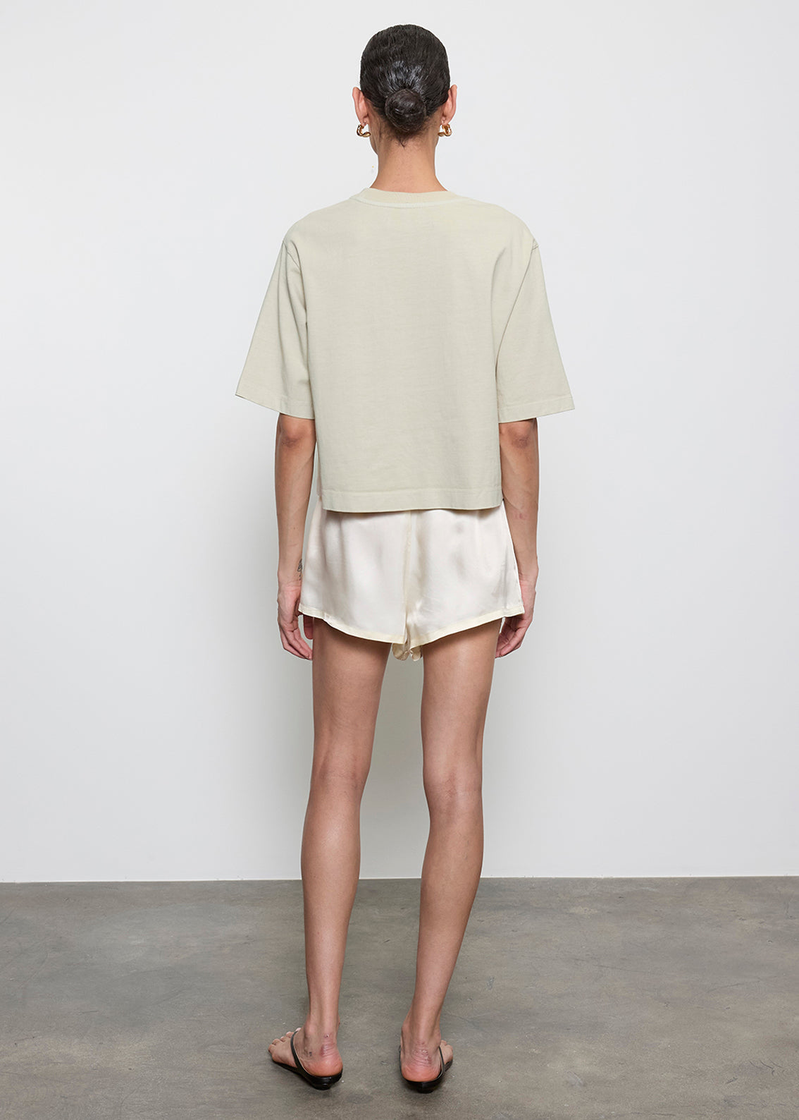 S/S Supima Boxy Tee | Beach Glass