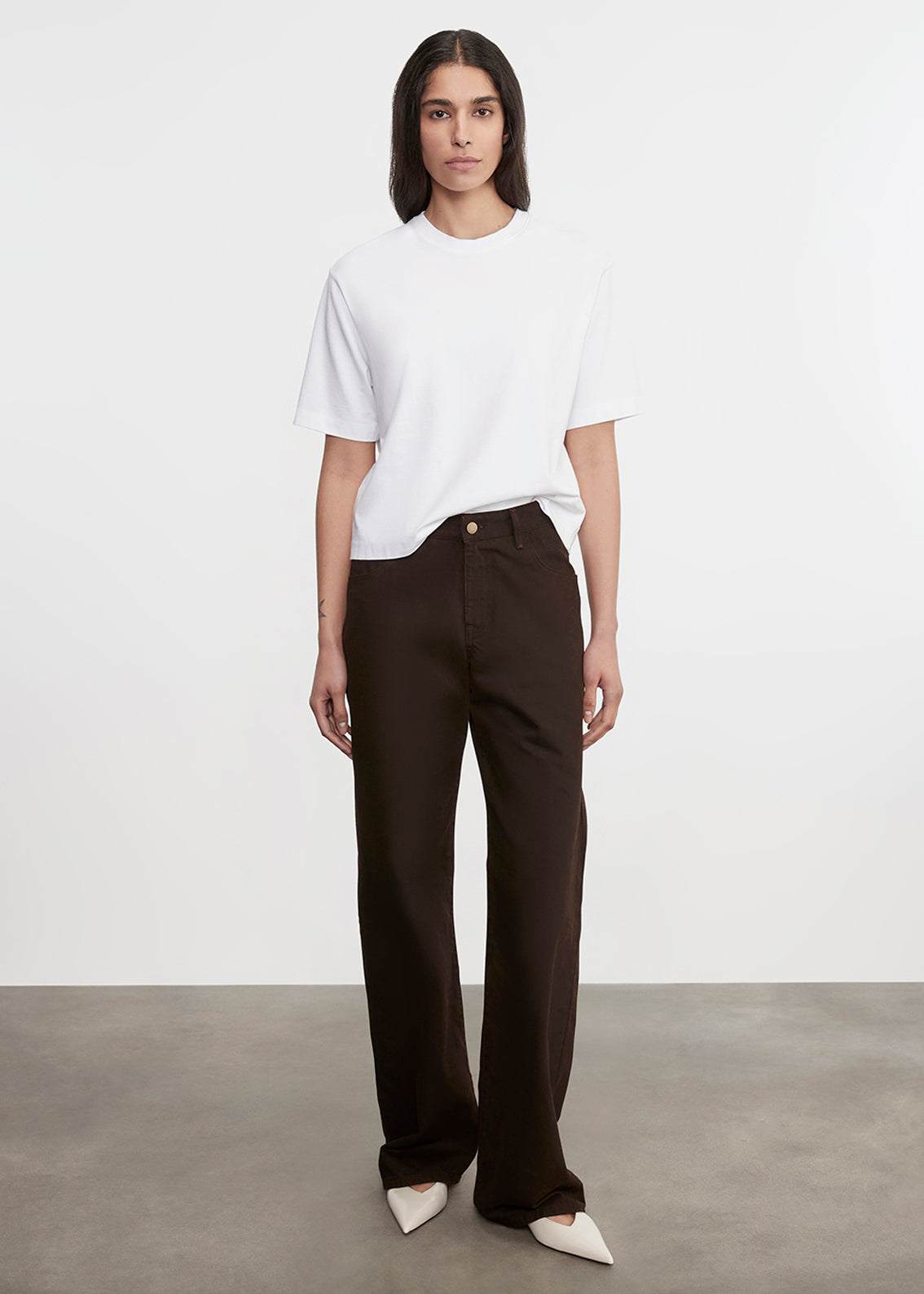 S/S Supima Structured Tee | White