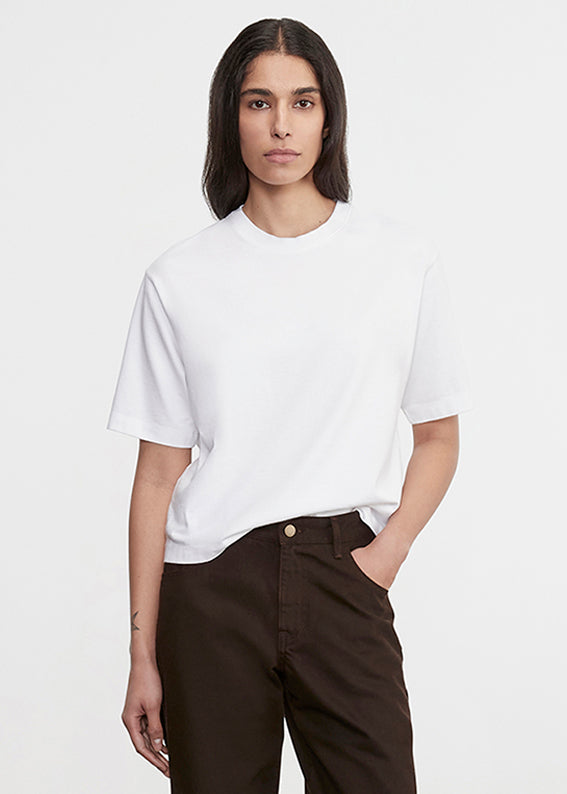 S/S Supima Structured Tee | White