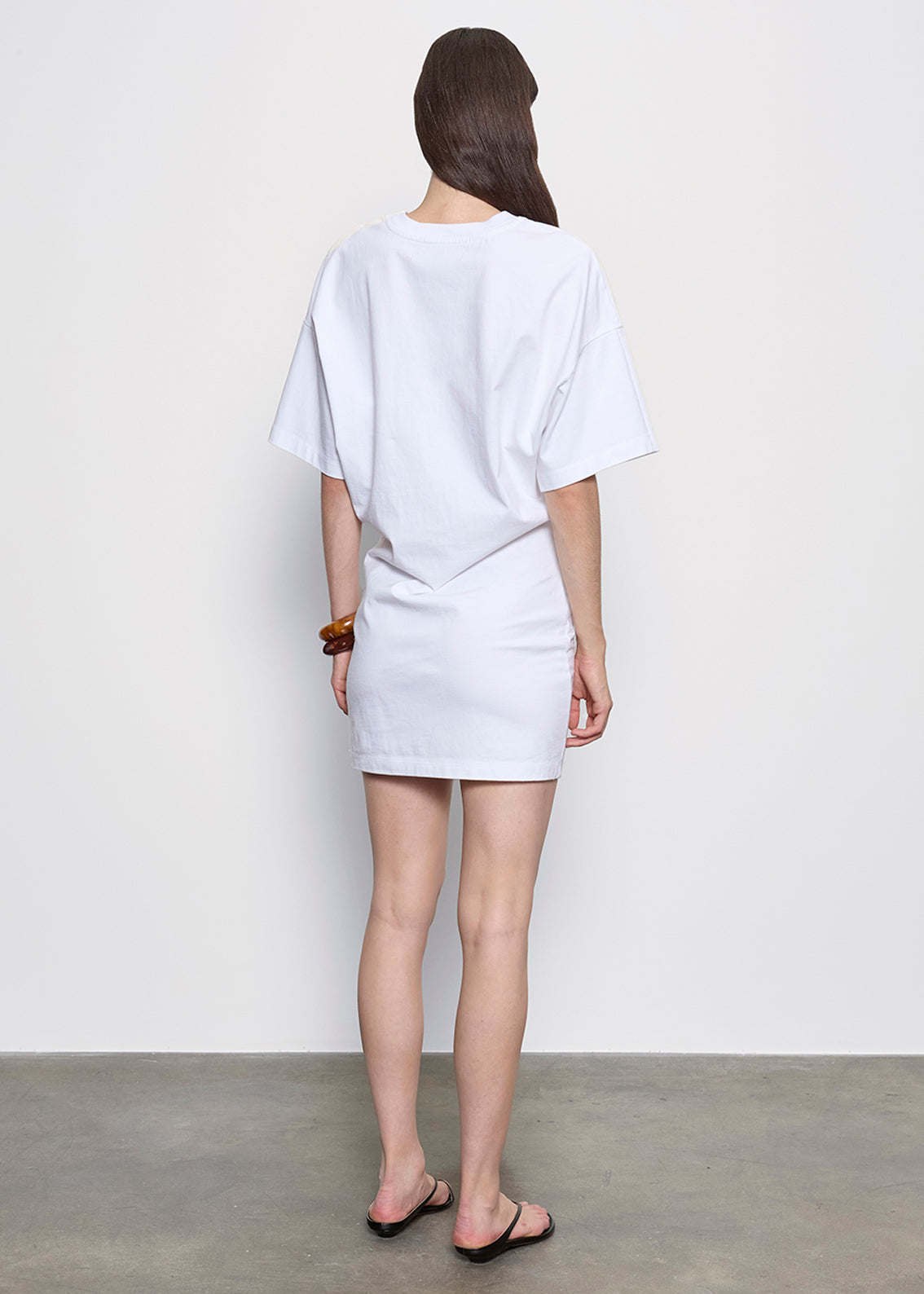 S/S Supima Curve Mini Dress | White