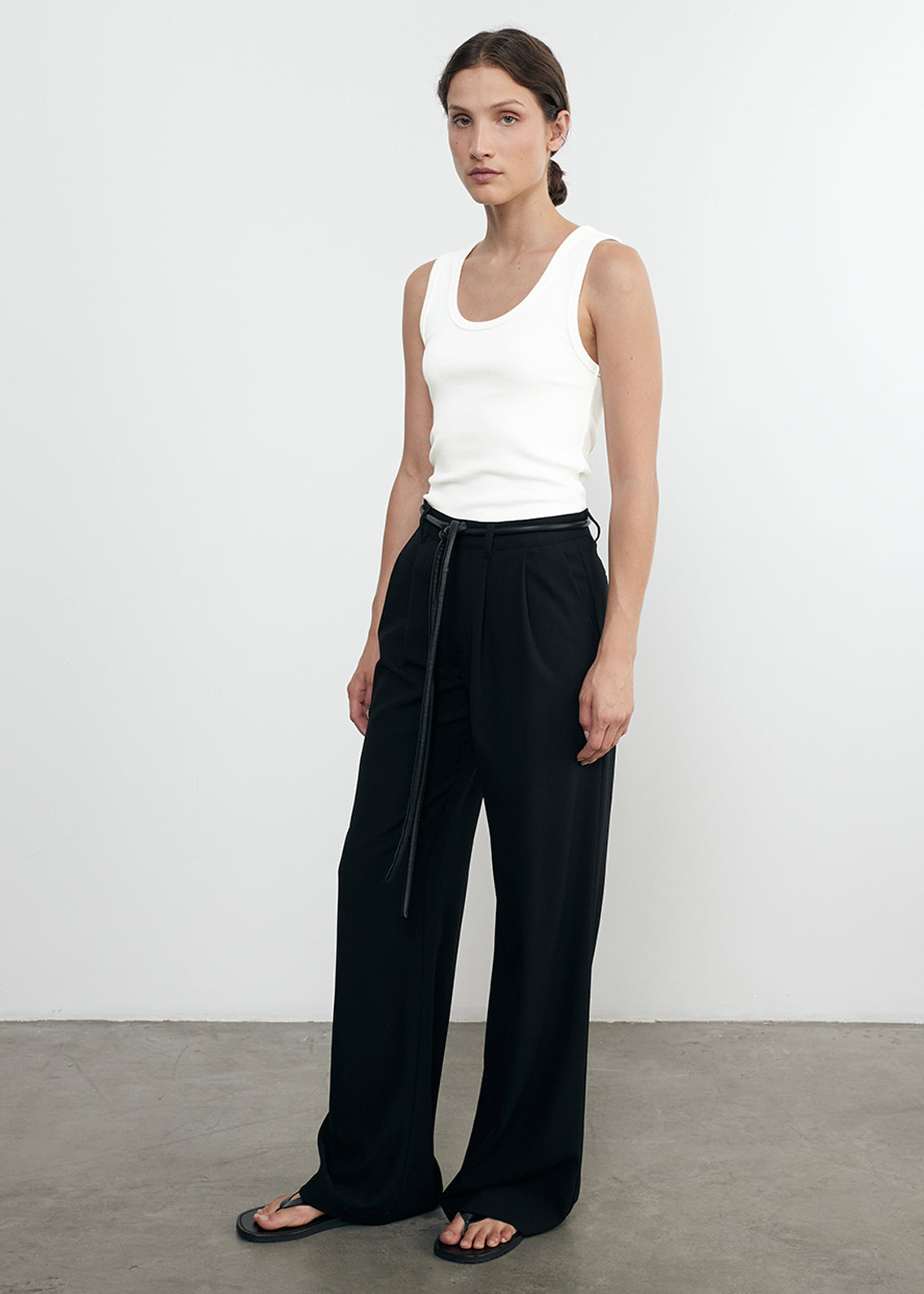 Supima Knit U Tank | Vanilla