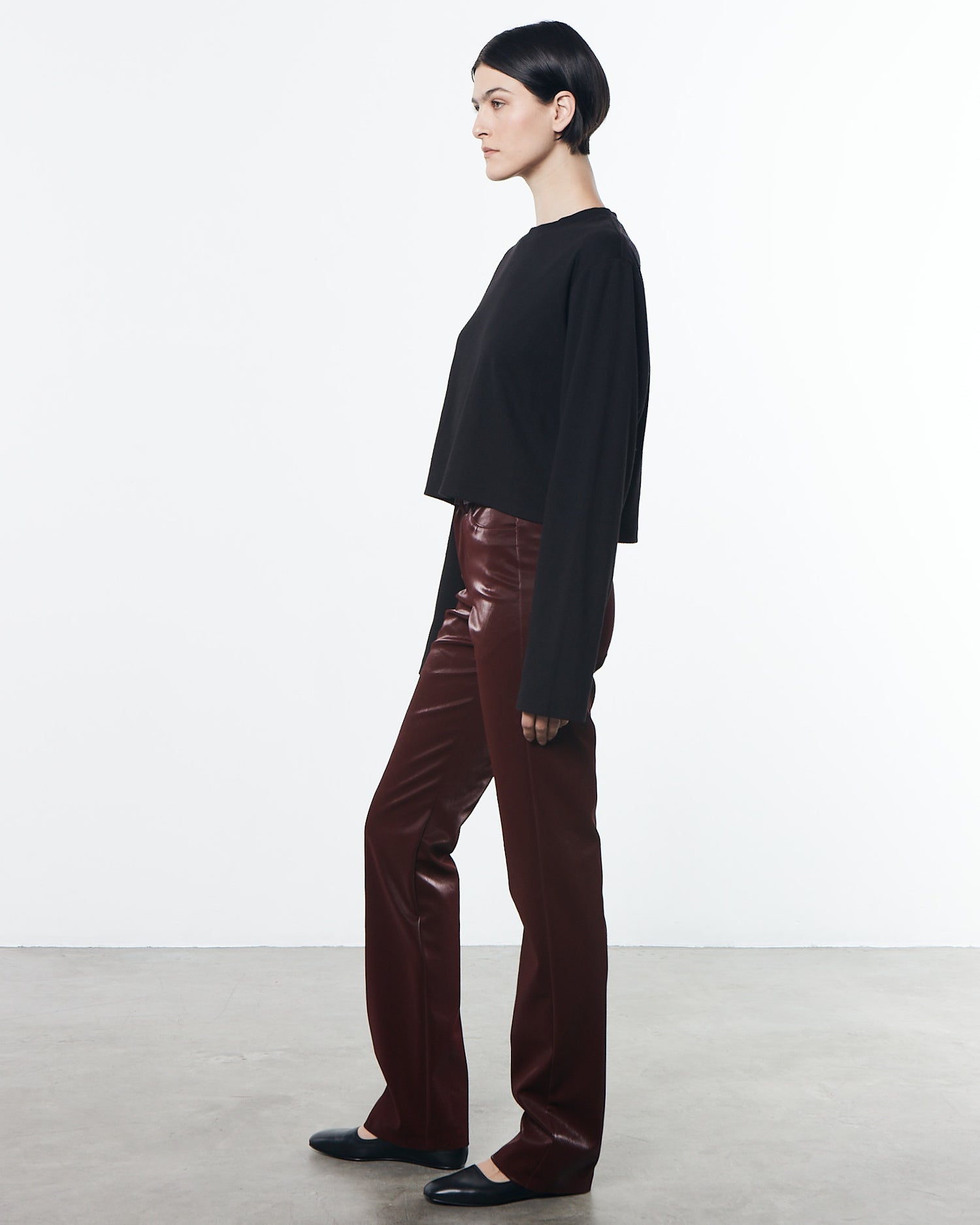 Enza Costa - Supima Cotton L/S Crew Top main image 1