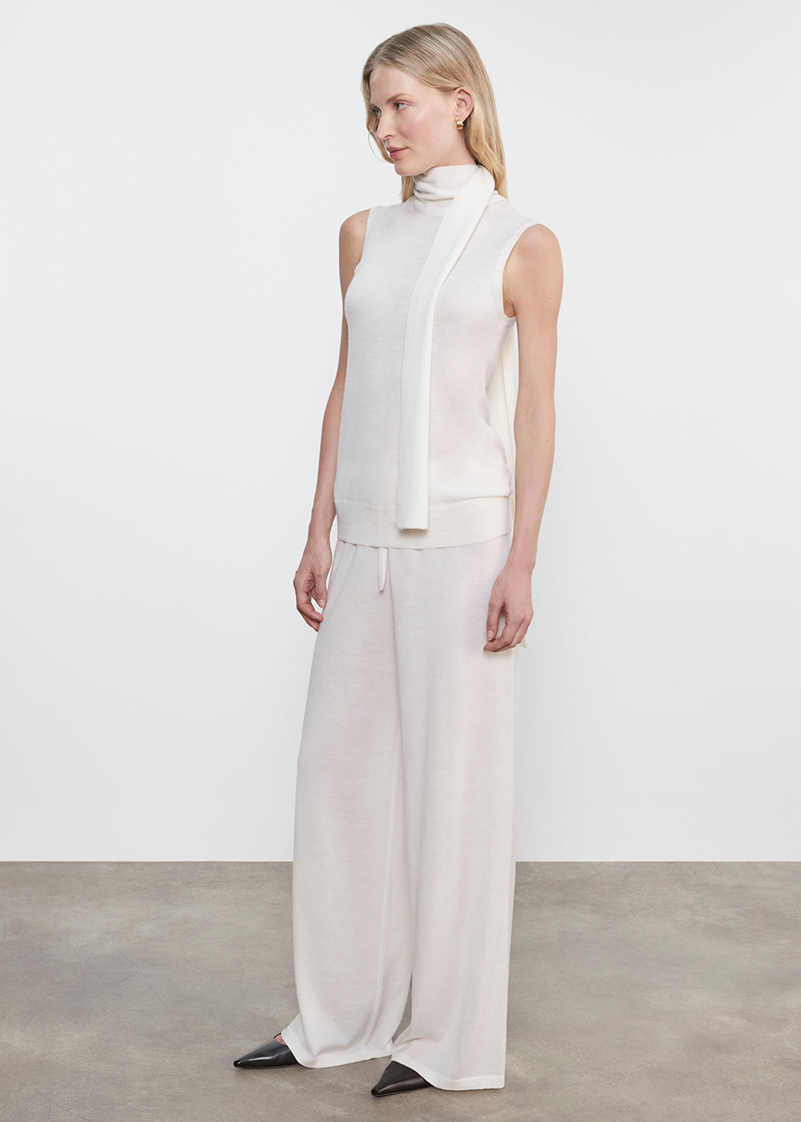 Tissue Cashmere Drawcord Pant | Undyed