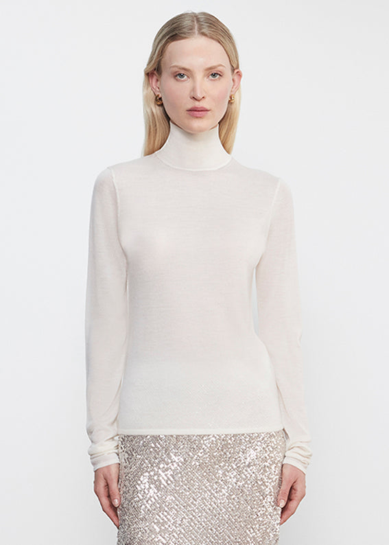 Tissue Cashmere Turtleneck | Undyed