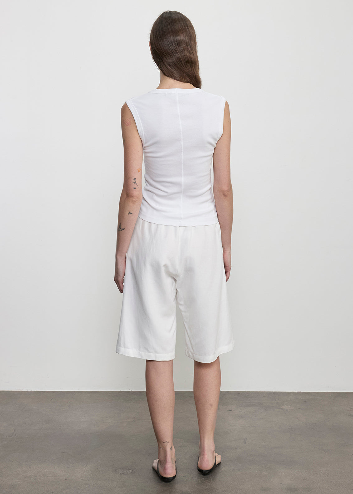 Twill Bermuda Short | Off White