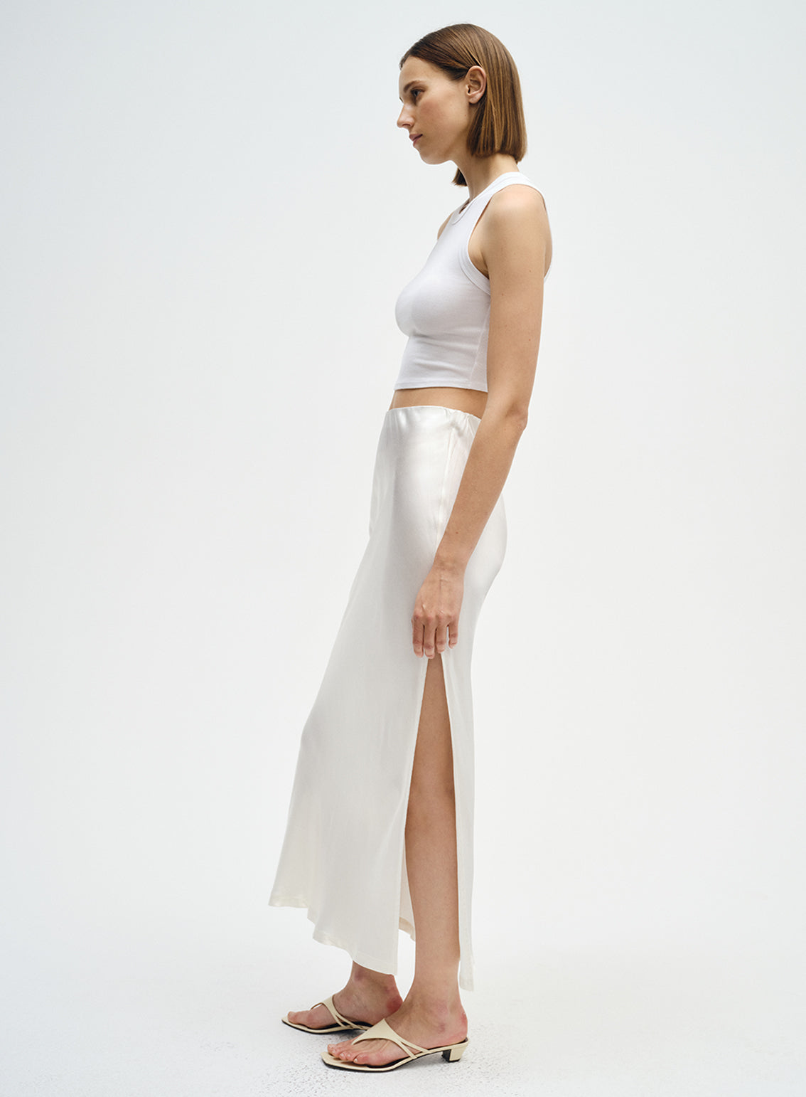 Bias Maxi Skirt | Cloud